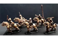 Barbarian Cavalry with Swords & Shields on Horses (16 figures)