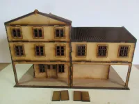 Asian Shop House Corner 28mm Variant 1