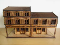 Asian Shop House Corner 28mm Variant 2