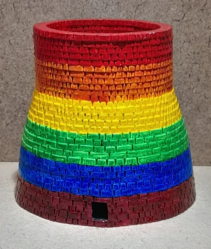 Rainbow Broch Tealight Holder