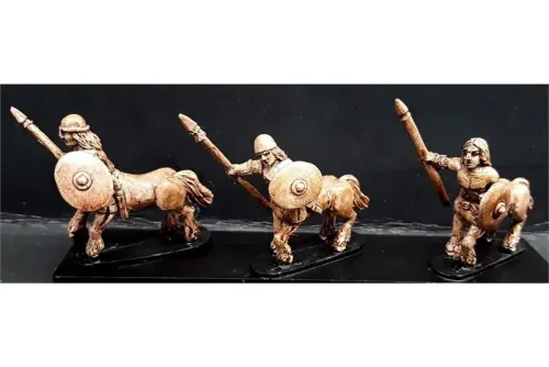 Bestian Cavalry Lightly Armored Centaurians with Spears & Shields (16 figures)