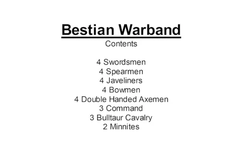 Bestian Warband (28 figures)