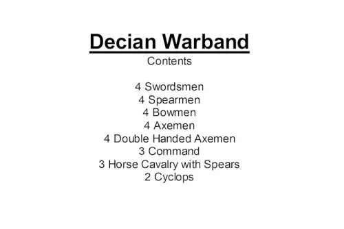 Decian Warband (28 figures)