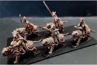 Delvian Cavalry with Crossbows on Heavily Armored Tigers (16 figures)