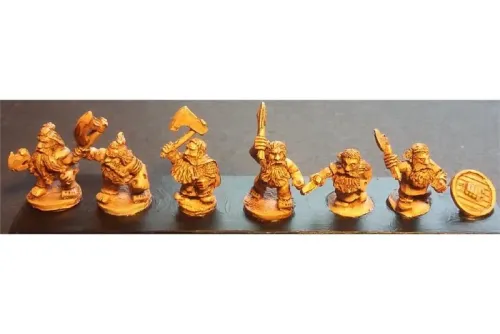 Dwarian Forge Levy Axemen with Shields (32 figures)