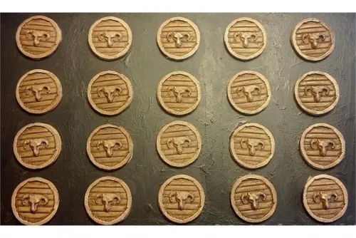 Dwarian Rams Head Shields (20 Shields)