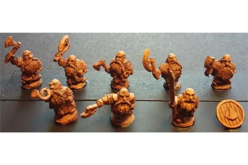 Dwarian Shame Bearers with Axes and Shields (35 figures)