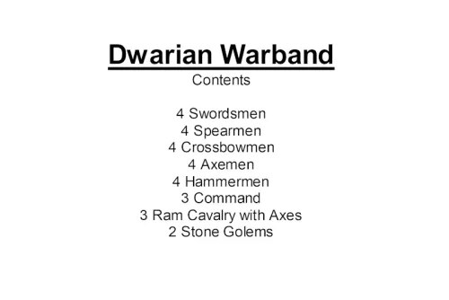 Dwarian Warband (28 figures)