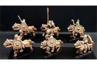 Frigian Cavalry with Hand Weapons and Shields Unarmored Horse (16 figures)