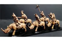 Hellian Cavalry with Bows on Unarmored Rhinos (16 figures)