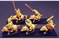 Orcian Boar Cavalry with Swords & Shields (16 figures)
