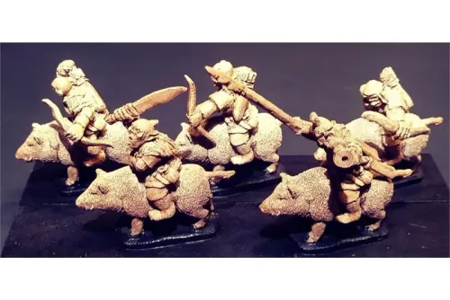 Orcian Cavalry with Bows on Boars (16 figures)