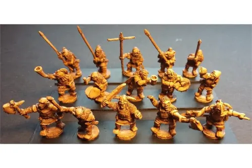 Orcian Command Officers, Standards, and Musicians (15 figures)