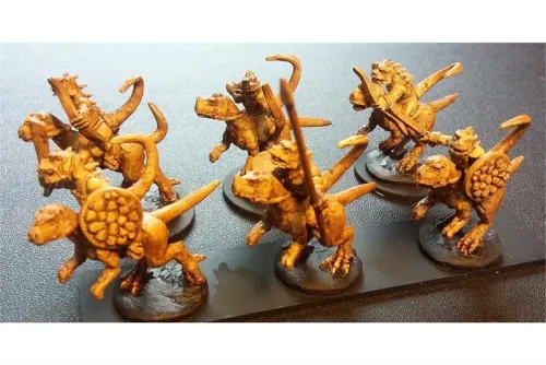 Scalian Cavalry with Bow on Unarmored Chameliex (16 figures)