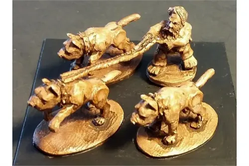 Dwarian Dog Handler (4 figures)