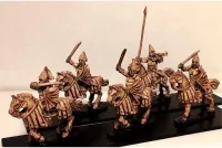 Vampirian Cavalry Sword and Shield on Heavily Armored Horse (16 figures)