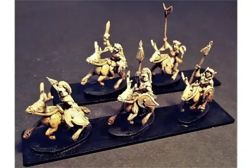 Wovian Cavalry with Spears and Shields on Stags (16 figures)