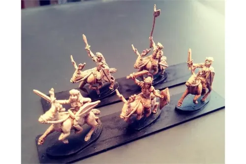 Wovian Cavalry with Swords and Shields on Stags (16 figures)